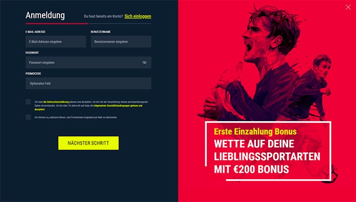 Wie funktioniert die Registration im Rabona?