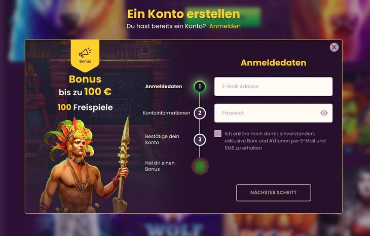 Bizzo Casino Registrierung